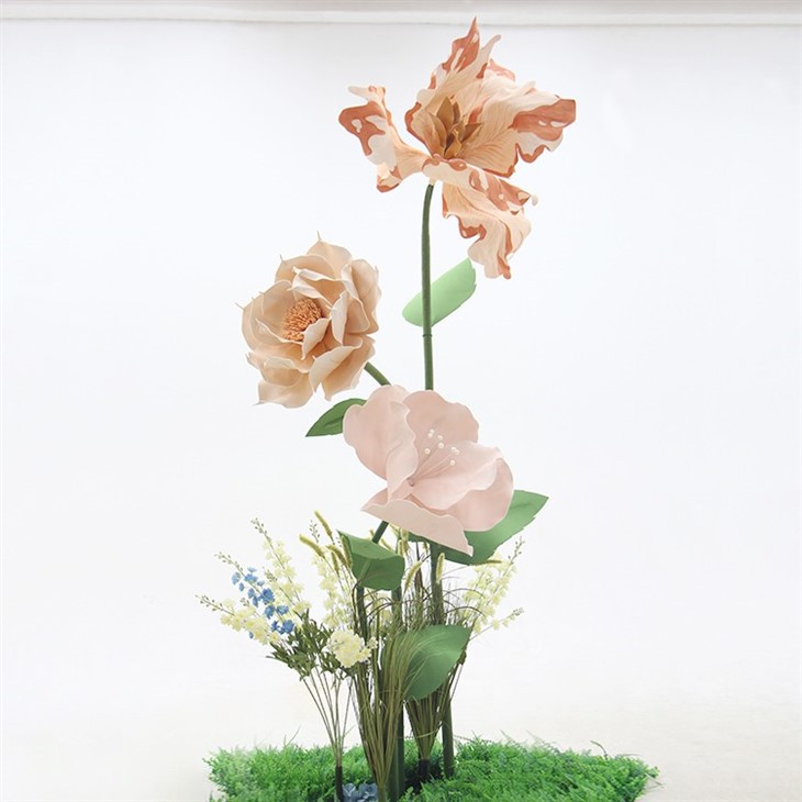 Kombinace obří pěnové papírové květiny